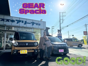 M様、スペーシアギアご納車おめでとうございます！