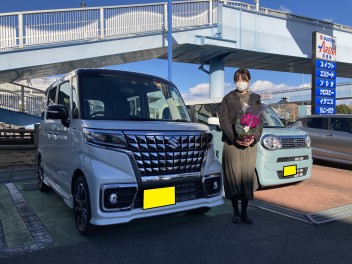 スペーシアカスタムご納車おめでとうございます