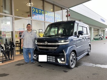 スペーシアカスタムご納車おめでとうございます♪
