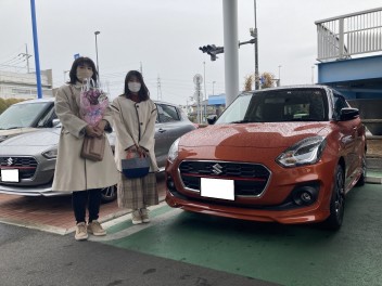 スイフトご納車おめでとうございます