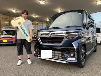 スペーシアカスタムご納車おめでとうございます♪
