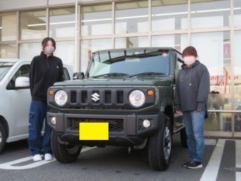 ジムニーのご納車おめでとうございます!!