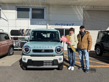 S様にハスラーをご納車させて頂きました