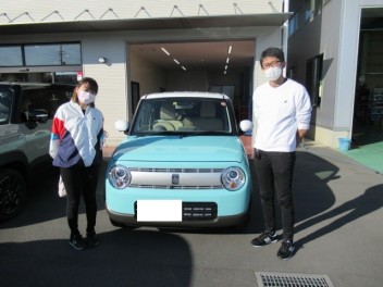 ラパン　納車式です！