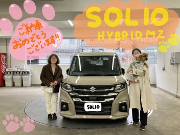 ソリオご納車いたしました♪