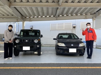 F様　ジムニーご納車おめでとうございます