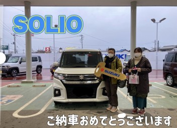 ★ソリオご納車です★