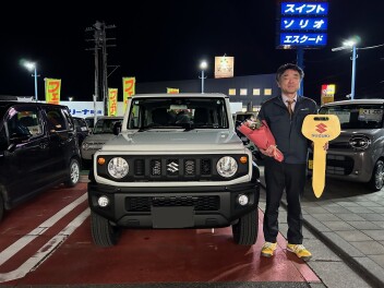 Y様にジムニーシエラをご納車させて頂きました