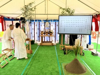 スズキアリーナ上越中央　地鎮祭を執り行いました！