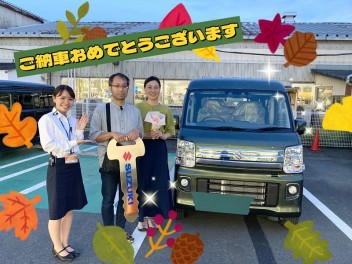 エブリイワゴンご納車式です！