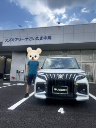 【千葉県のお客様へ】ソリオバンディット ハイブリッドMVをご納車しました｜ピュアホワイトパール｜スズキアリーナさいたま中尾