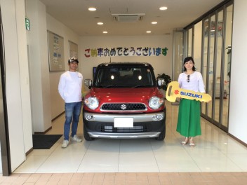 クロスビーご納車おめでとうございます！