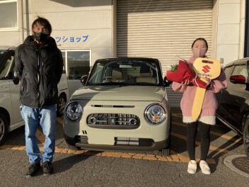 Y様にアルトラパンのご納車させて頂きました!!