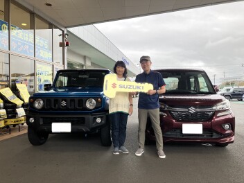 ジムニーシエラ、ご納車おめでとうございます♪