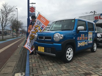 新型ハスラーの試乗車到着！