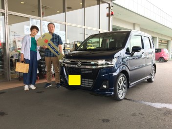 ワゴンＲ　カスタムＺご納車おめでとうございます♪