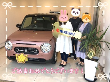 可愛い♡とおしゃれ✨がたくさん詰まったラパンご納車です！