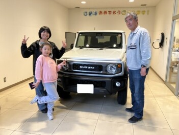 Ｎ様にジムニーシエラをご納車致しました！！