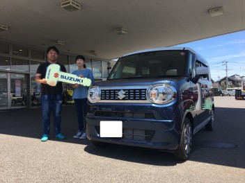 ワゴンＲスマイル　ご納車おめでとうございます♪