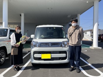 Y様にスペーシアご納車させていただきました