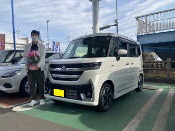 新型スペーシアカスタムご納車おめでとうございます