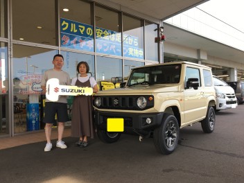 ジムニーご納車おめでとうございます♪