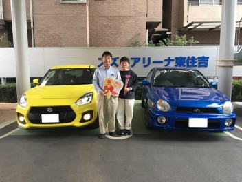 ーースイフトスポーツご納車しましたーー