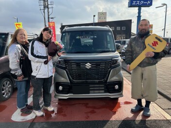 S様にスペーシアベースをご納車させて頂きました
