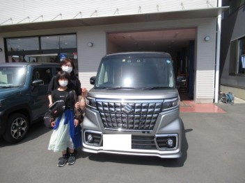 スペーシアカスタム　納車式です！