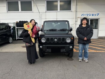 Y様にジムニーをご納車させて頂きました