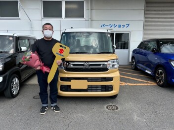 A様にスペーシアをご納車させて頂きました