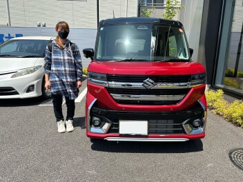 スペーシアカスタムご納車いたしました!
