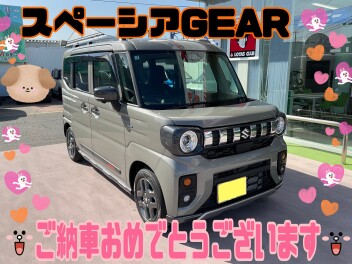 M様、スペーシア ギアご納車おめでとうございます(^o^)