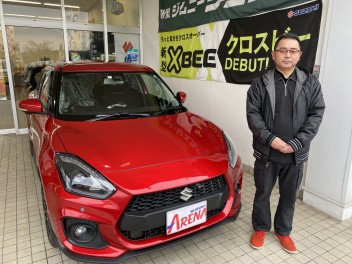 Ｋ様、スイフトスポーツのご納車、おめでとうございます！