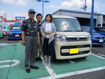 スペーシアご納車いたしました☆