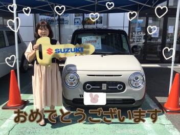 Ｔ様、ラパンＬＣのご納車おめでとうございます！