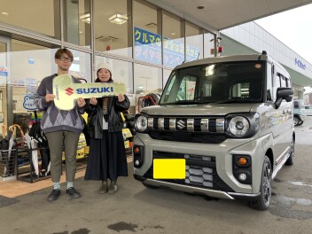 新型スペーシアギア、ご納車おめでとうございます♪