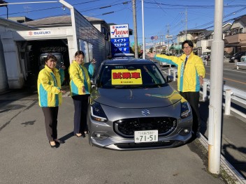 新型スイフトの試乗車が東松山店に入りました！！