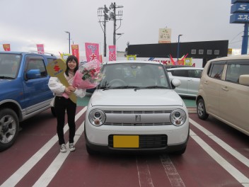 ピカピカのラパンご納車させていただきました！