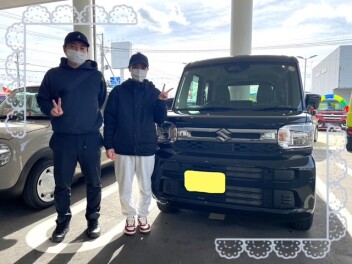 I様にスペーシアを納車させていただきました。