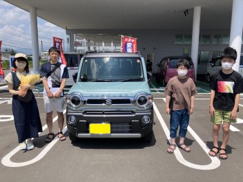 T様新車ハスラーご納車になります。