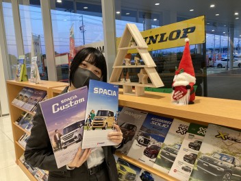 新型スペーシア、幸せのハンドル見てください。
