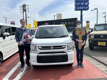 S様にワゴンＲをご納車させて頂きました