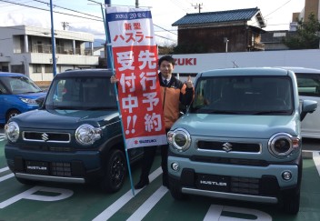 展示車配備完了！ハスラー先行予約受付中！！