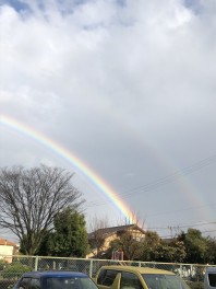 綺麗な虹がみえました