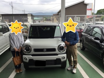 新型ハスラー納車いたしました