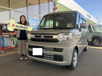 スペーシア、ご納車おめでとうございます♪