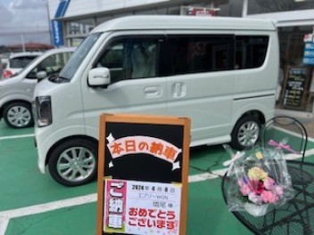 Mさま　エブリーWGN納車式！