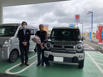 ＊W様　新車ハスラーJスタイルご納車＊