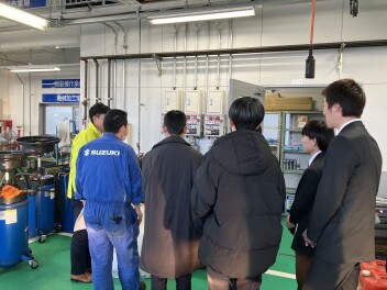 会社見学会　５名参加してくれました(^^)/